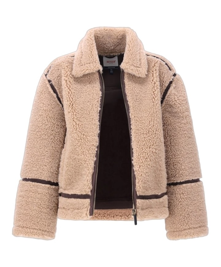 Meisjes jas beige