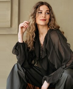 Dames blouse groen