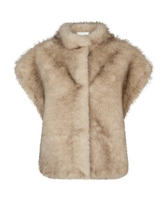 Dames gilet beige