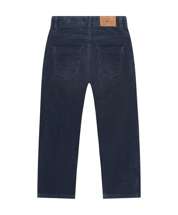 Wide Fit jongens broek blauw