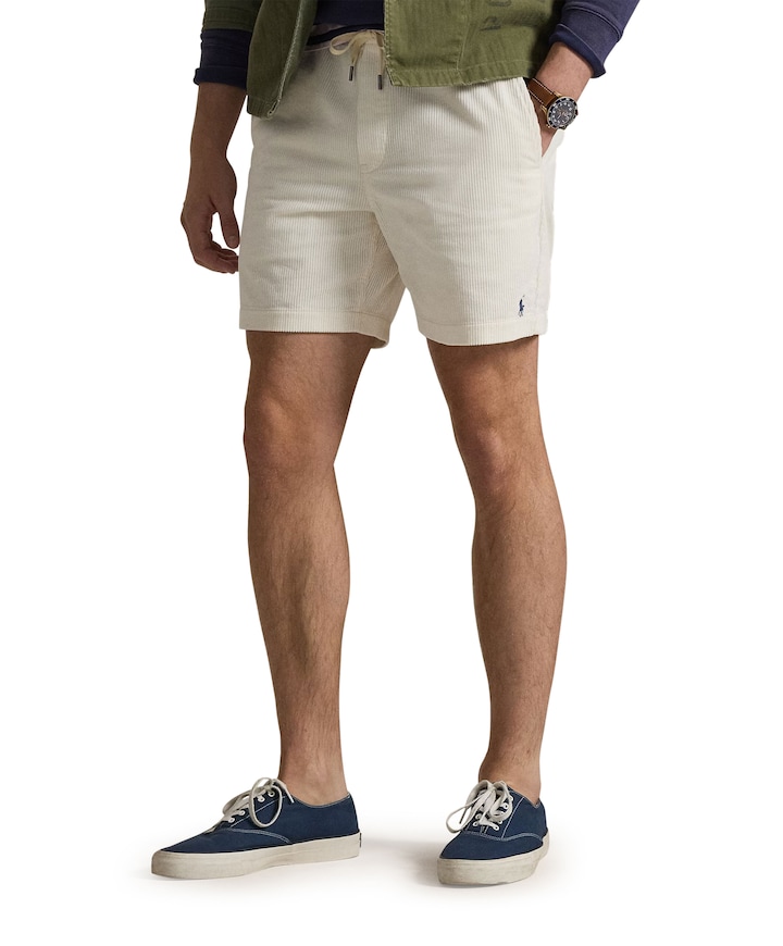 Flat heren korte broek ecru