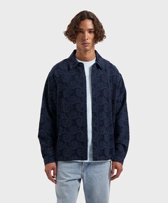 Heren overshirt blauw