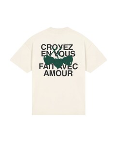 Heren T-shirt ecru