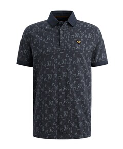 Heren polo blauw