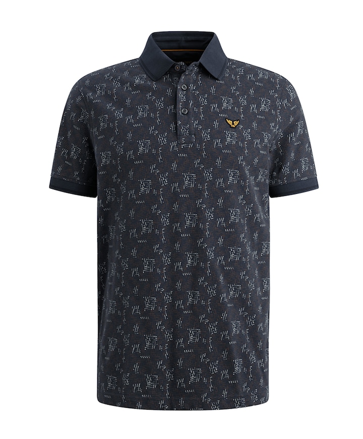 Heren polo blauw
