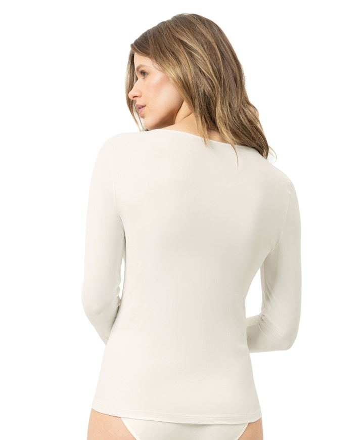 Dames T-shirt ecru