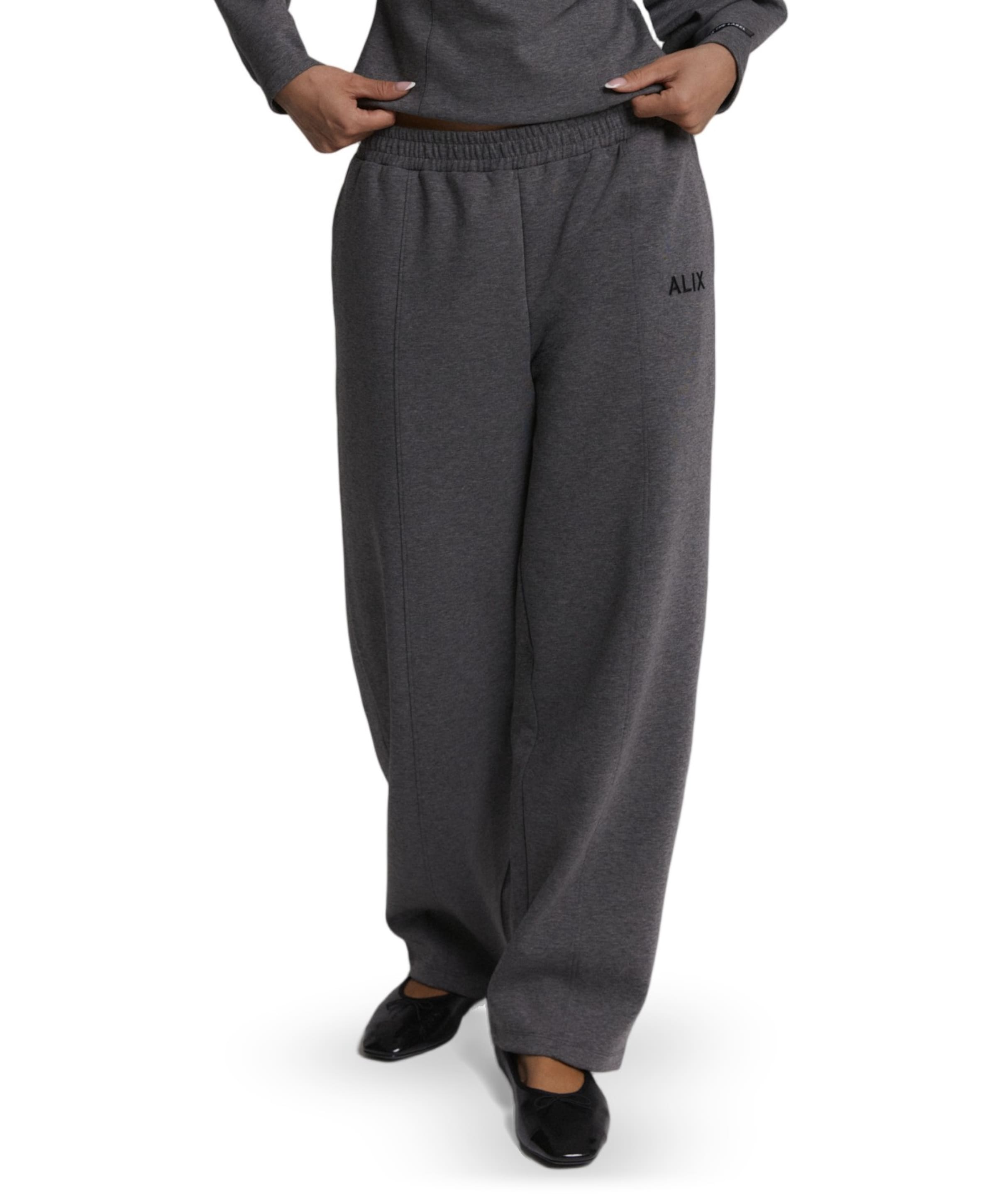 BARREL dames broek grijs