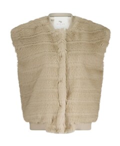 Dames gilet beige