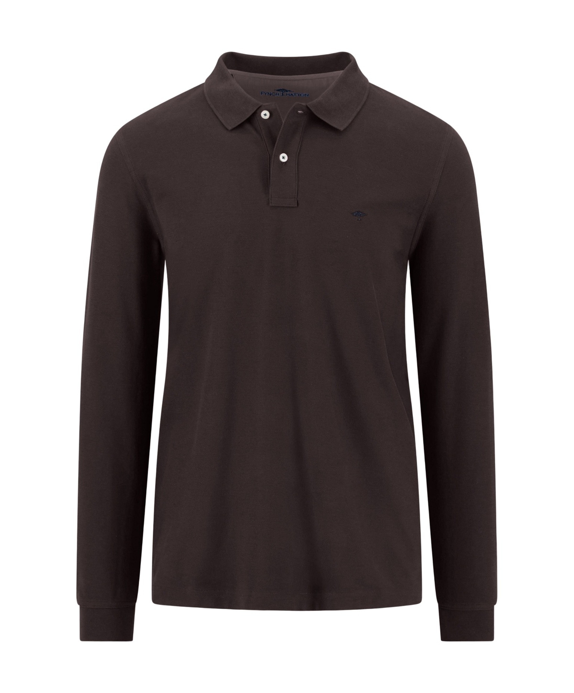 Heren polo bruin