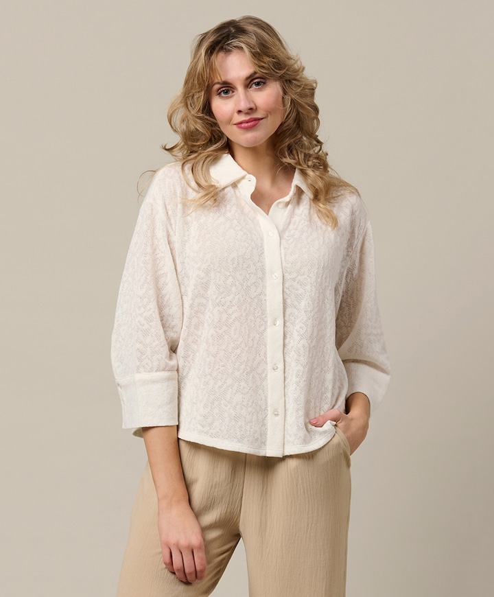 Dames blouse ecru