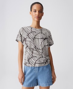 Dames T-shirt bruin