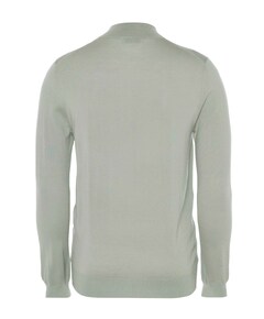 Heren trui met rits groen