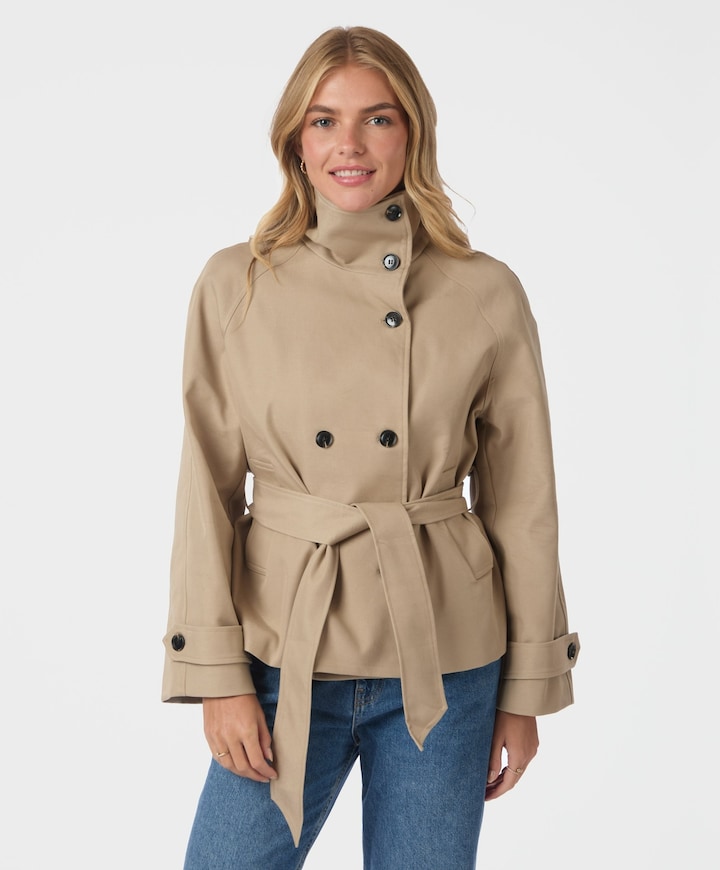Dames jas beige
