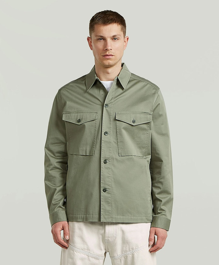 Heren overshirt groen
