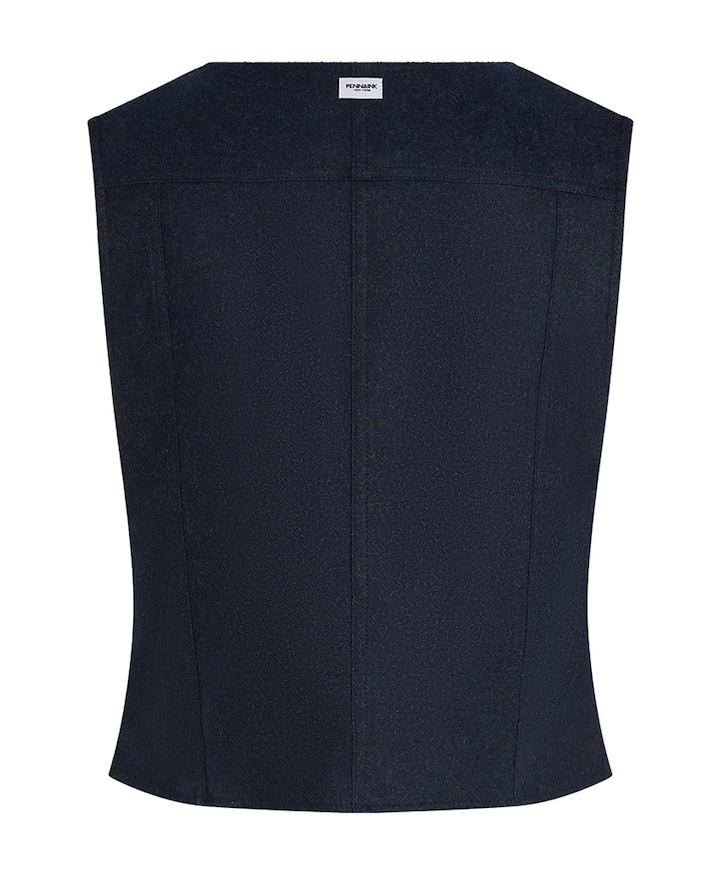Dames gilet blauw