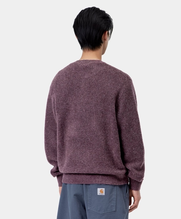 Heren sweater paars