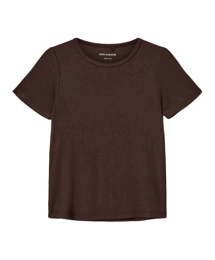 Meisjes T-shirt bruin