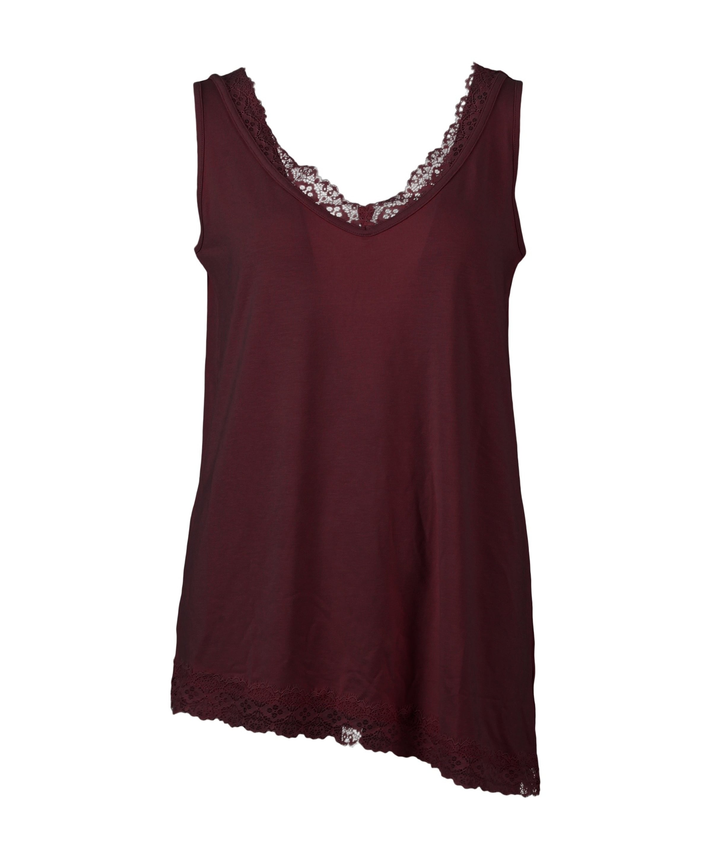 Dames top bordeaux