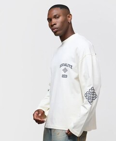 Uniseks longsleeve ecru