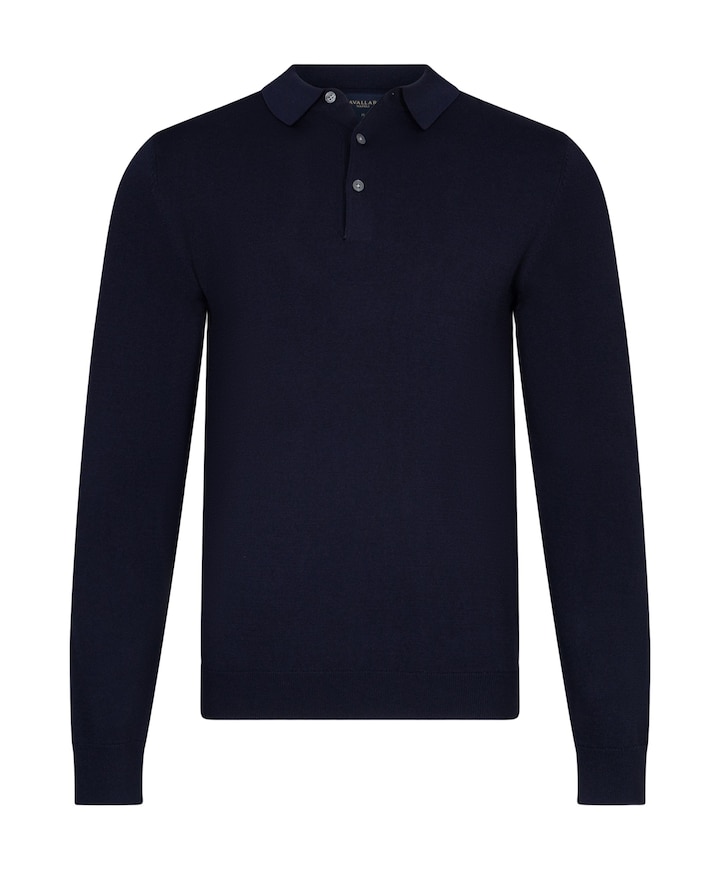 Heren polo blauw