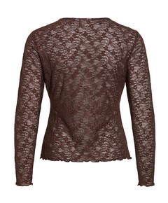 Dames longsleeve bruin