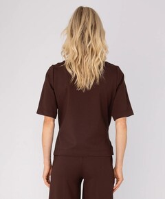 Dames top bruin