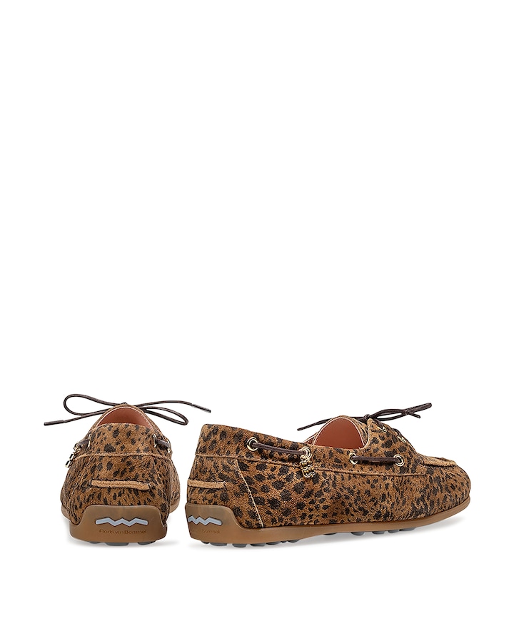 dames mocassins bruin