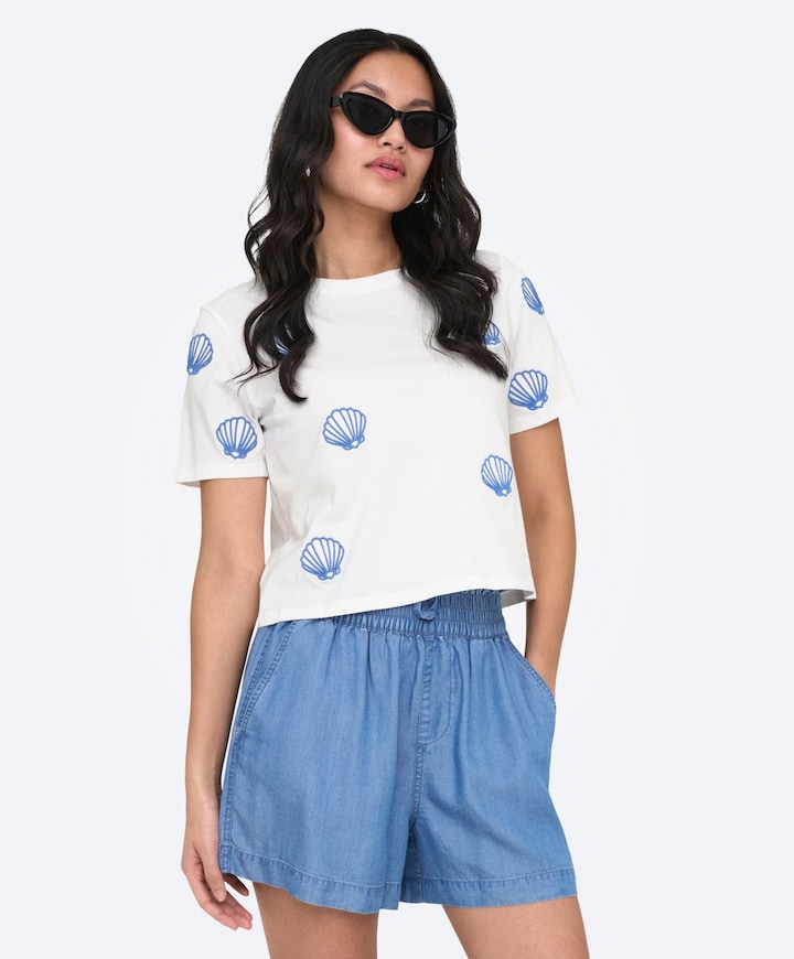 Dames T-shirt ecru