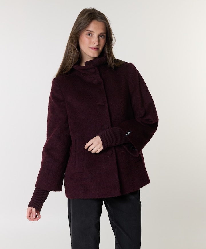 Dames jas bordeaux