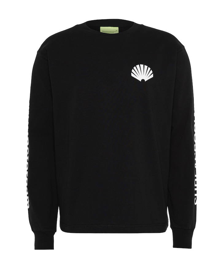 Heren longsleeve zwart