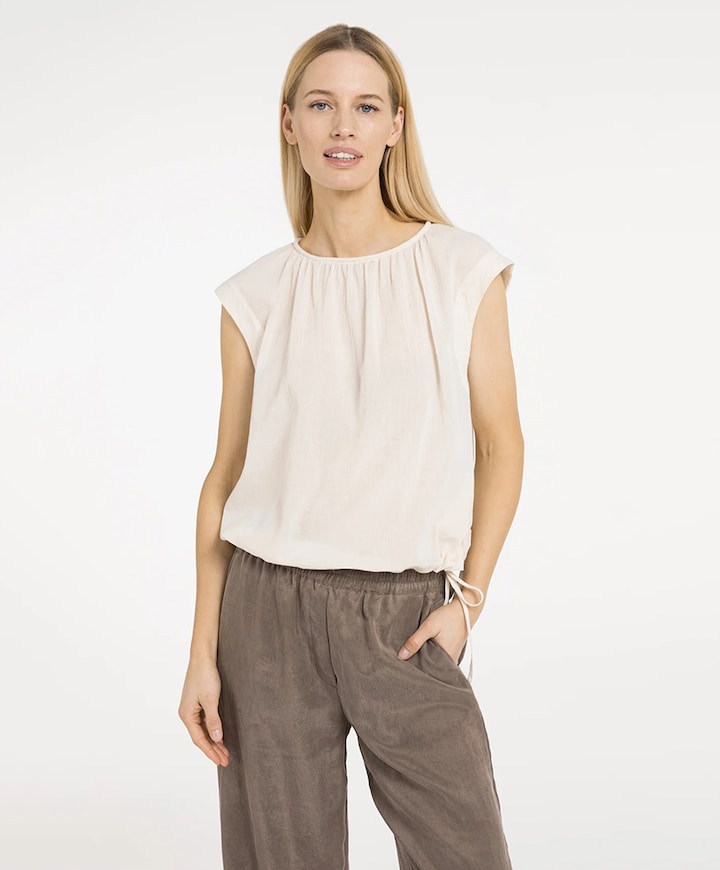 Dames top ecru