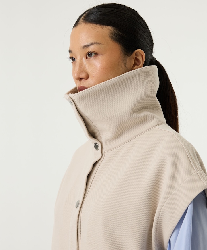 Dames gilet beige