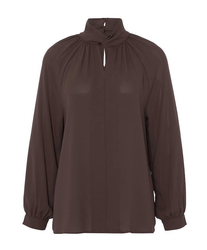 Dames blouse bruin