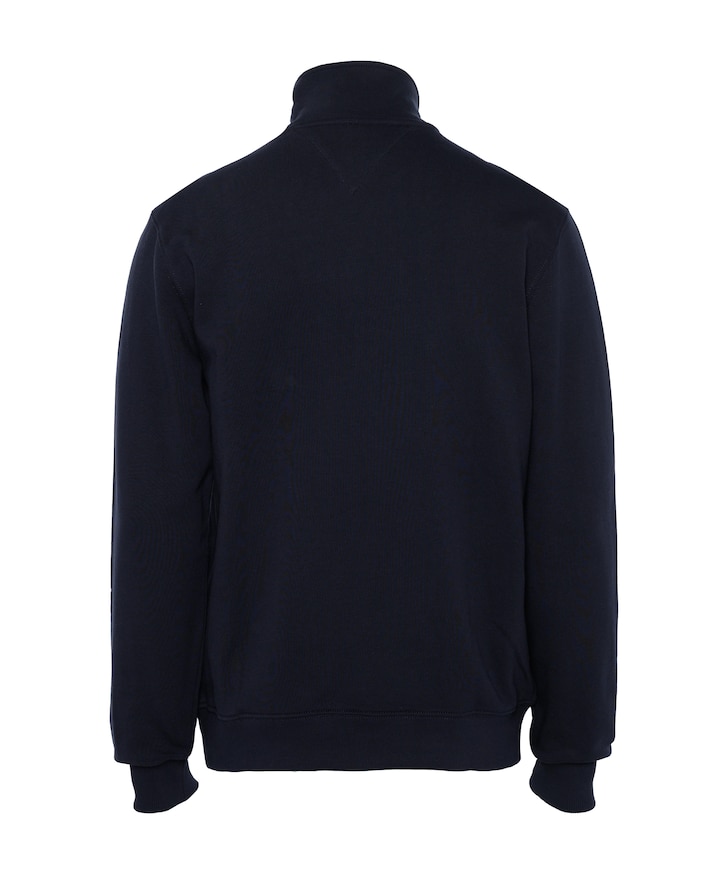 Heren trui met rits blauw