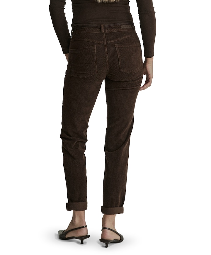 Bobby - Vintage Corduroy - 001 - Bl dames broek bruin