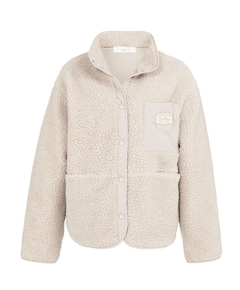 Dames jas omkeerbaar beige