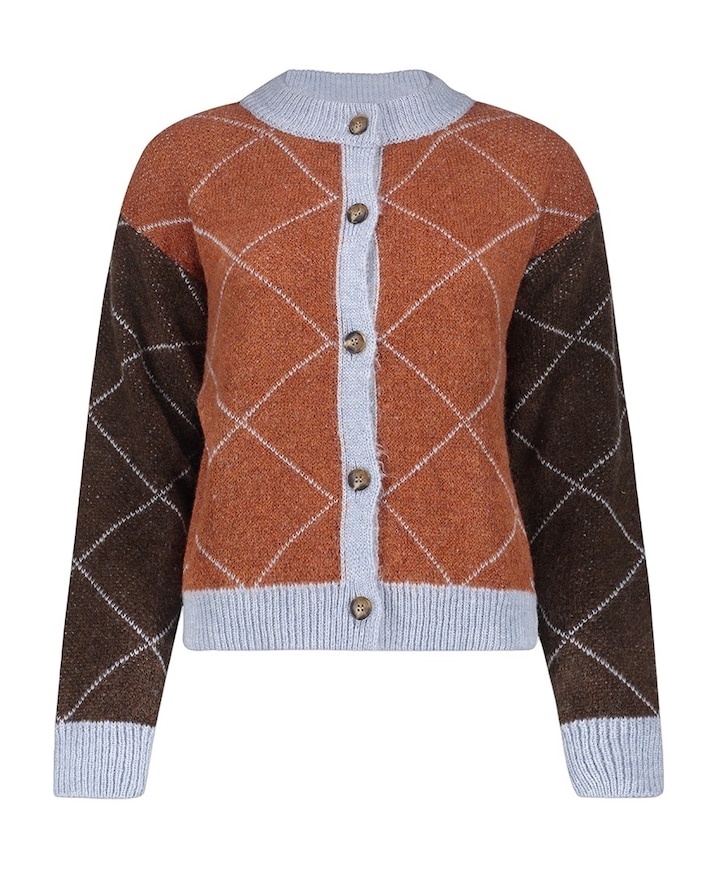 Dames vest bruin