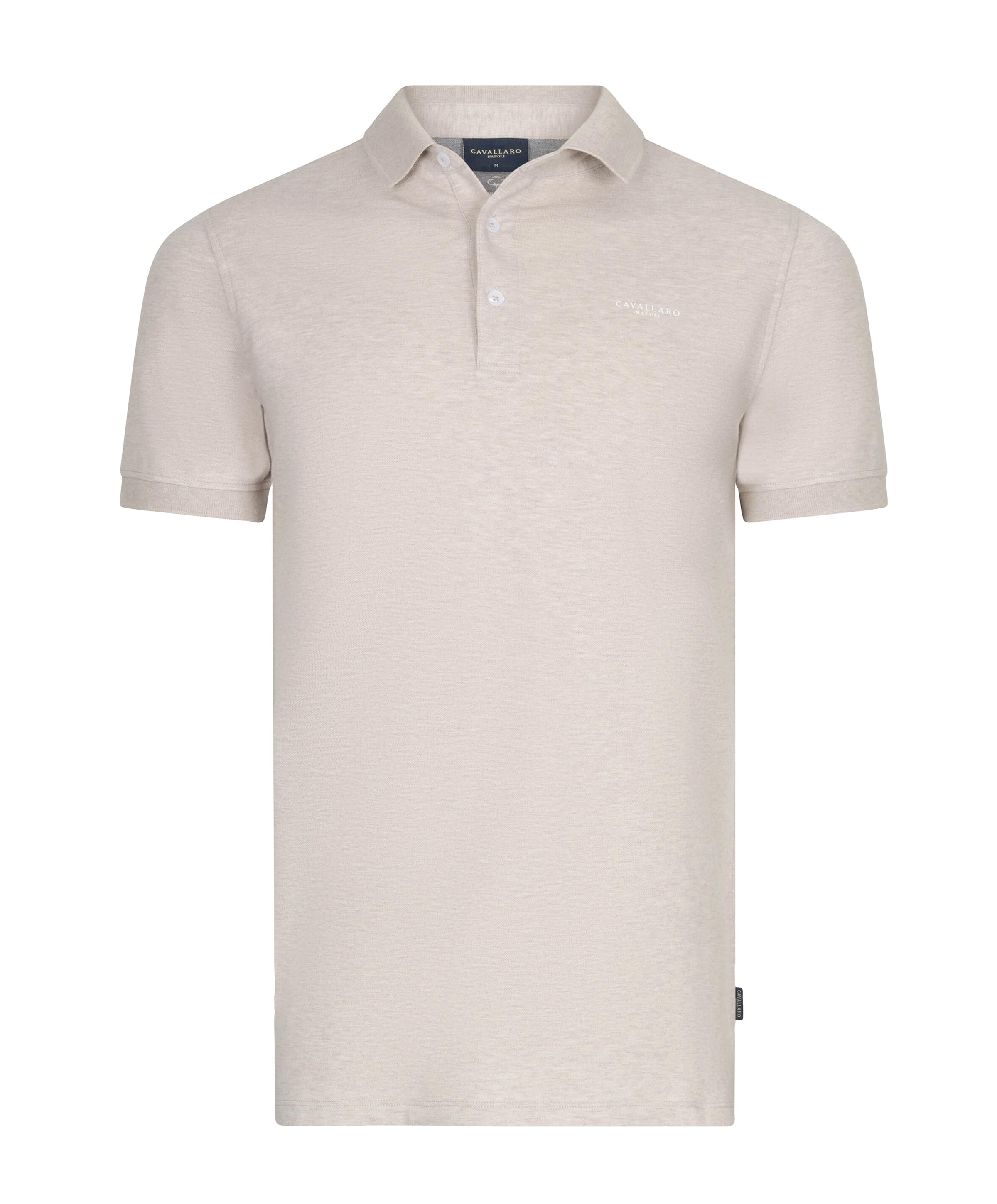 Heren polo beige