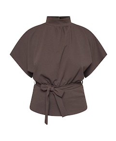 Dames top bruin