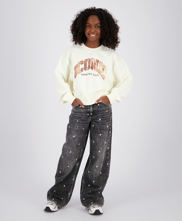 Meisjes sweater wit