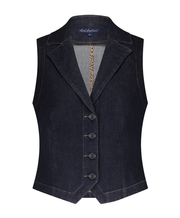 Dames gilet blauw
