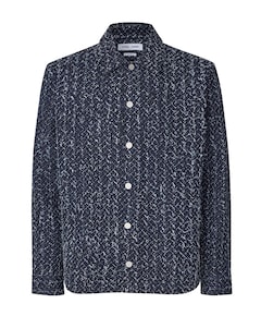 Heren overshirt blauw