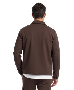 Heren overshirt bruin