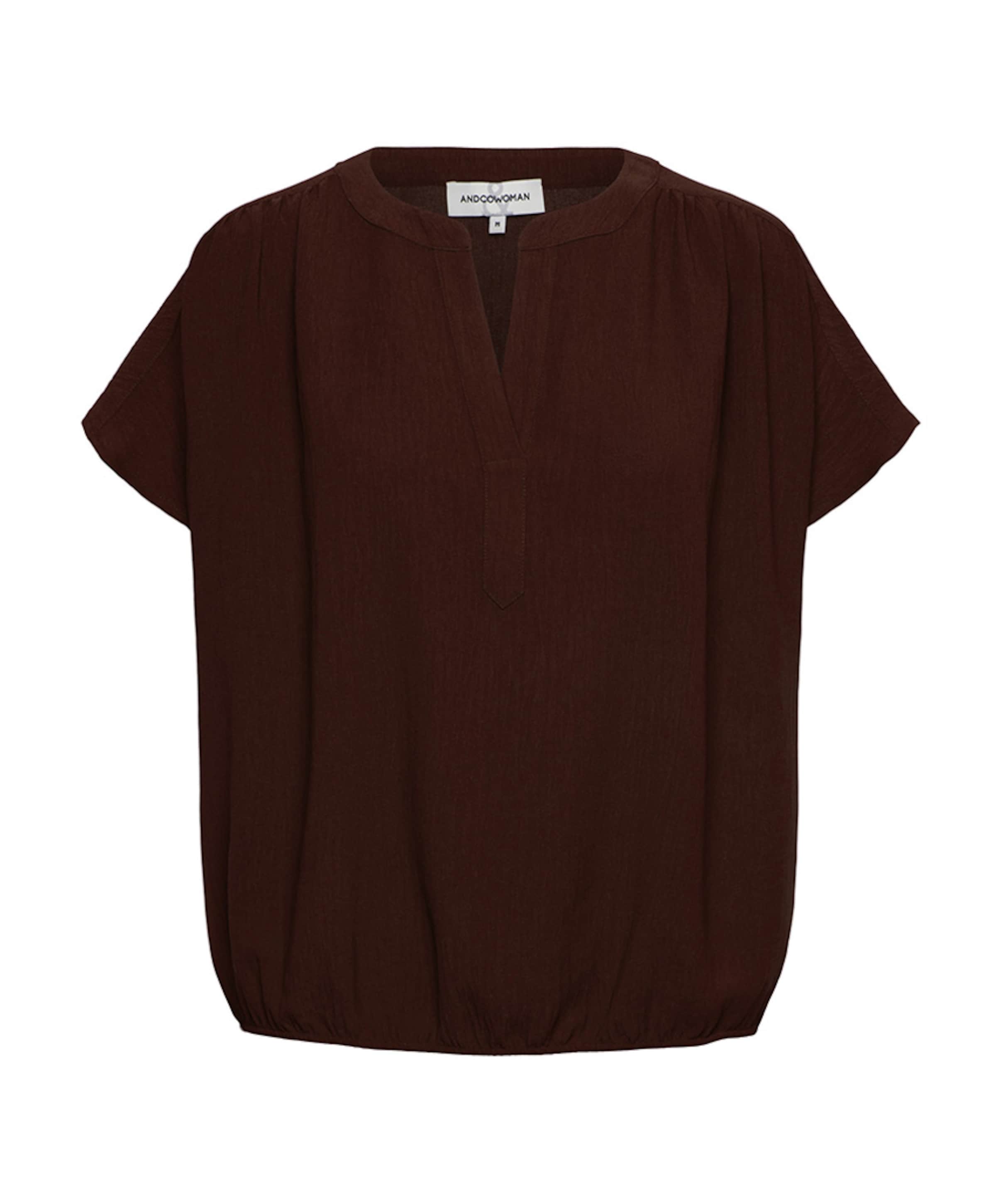 Dames top bruin