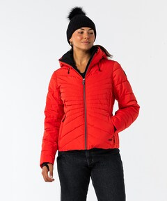 Dames ski-jas rood