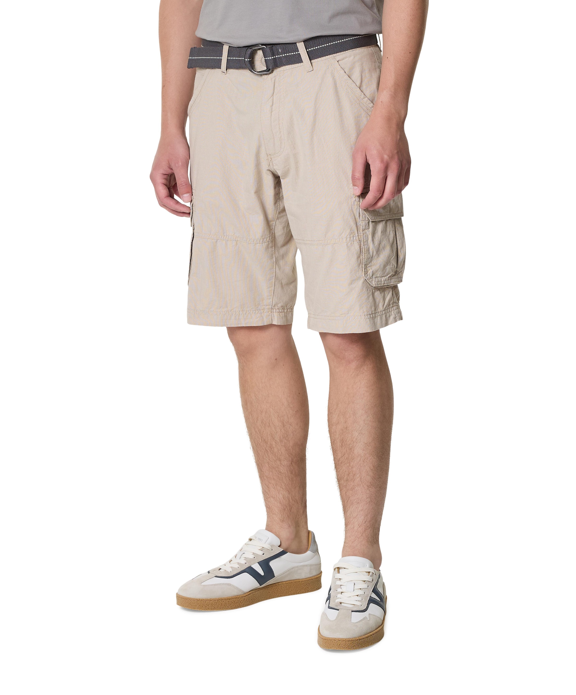 Cargo-Bermuda heren korte broek beige