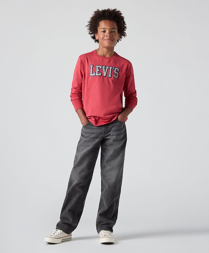 LVB stay loose taper jeans jongens jeans grijs