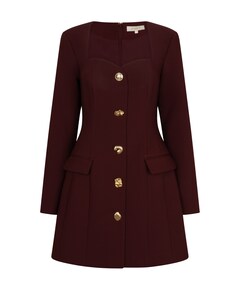 Dames jurk bordeaux