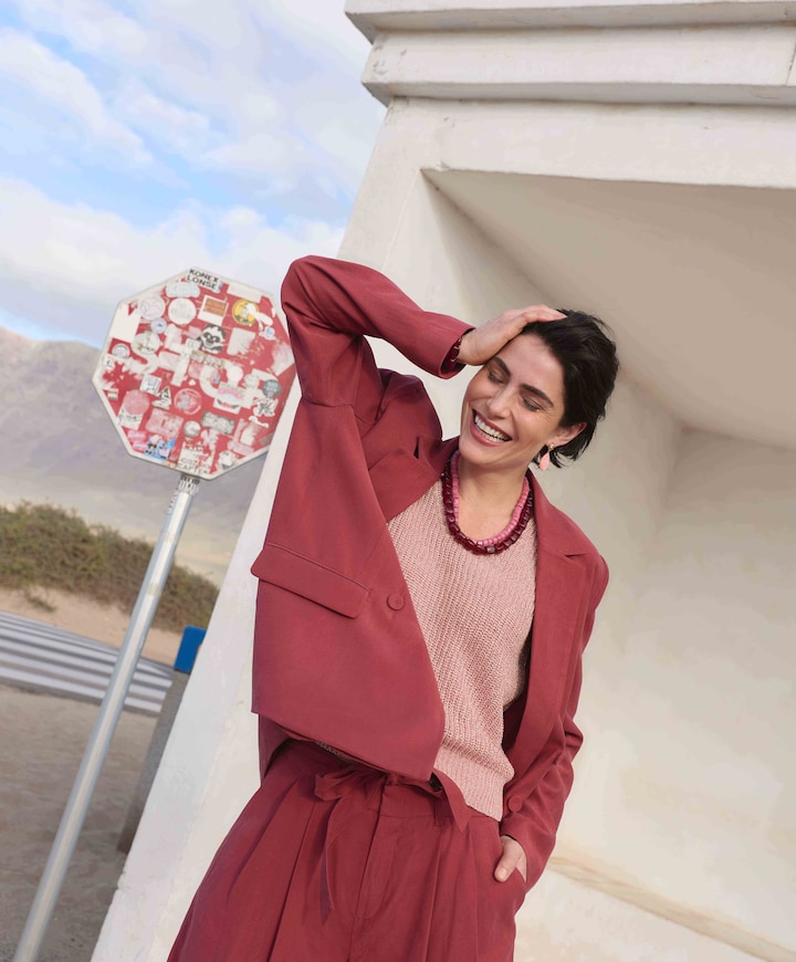 Dames blazer rood