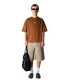 Heren T-shirt bruin